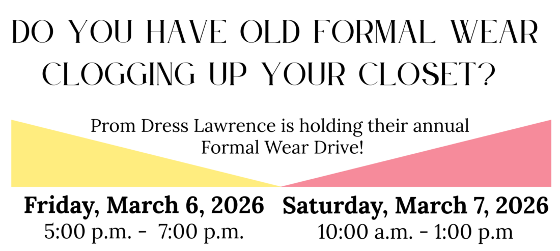 Lawrence High School to host its annual formal wear drive to make prom accessible for students